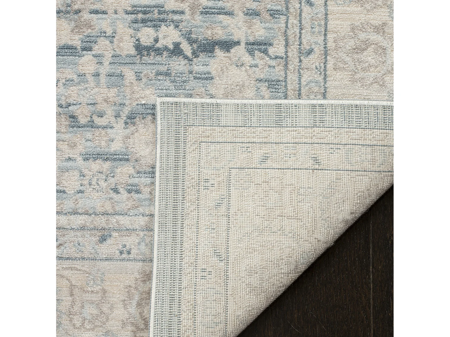 Tapis Bleu/Gris 66 X 244 cm - Crystal