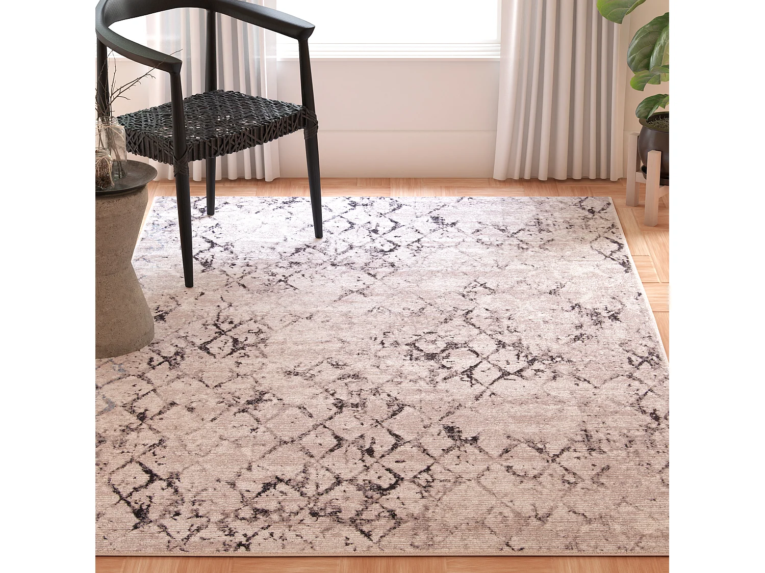 Tapis Gris/Neutre 122 X 183 cm - Léa