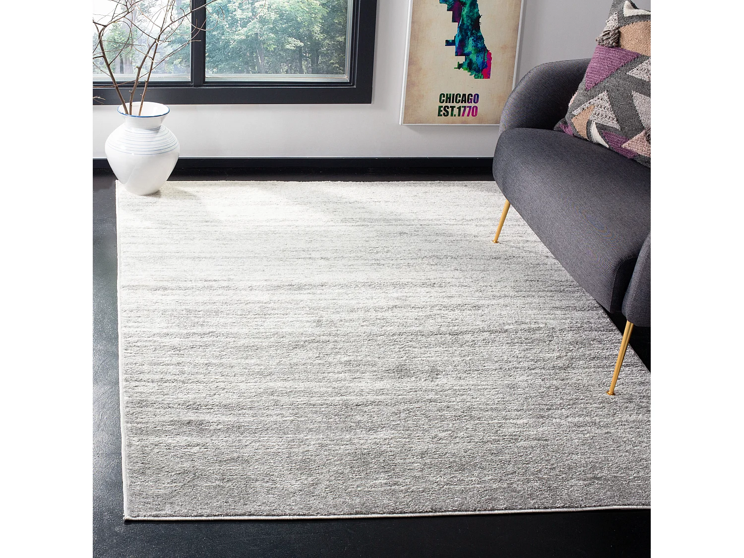 Tapis Gris/Neutre 122 X 183 cm - Marius