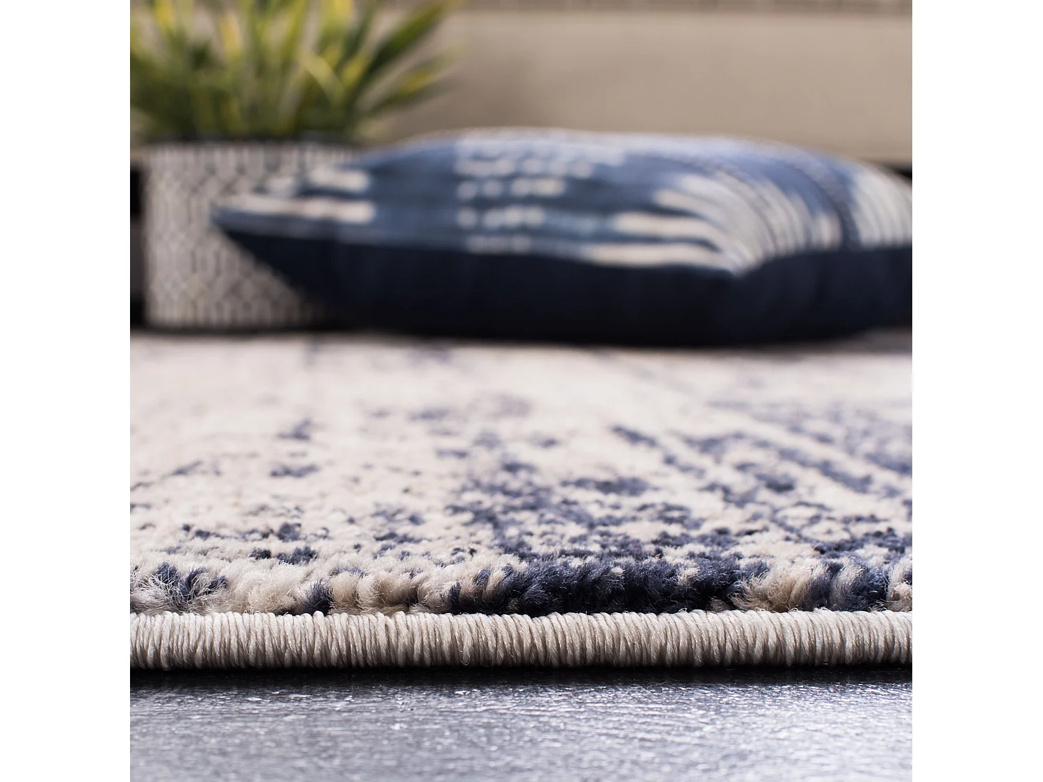 Tapis Or/Bleu 155 X 229 cm - Brianna