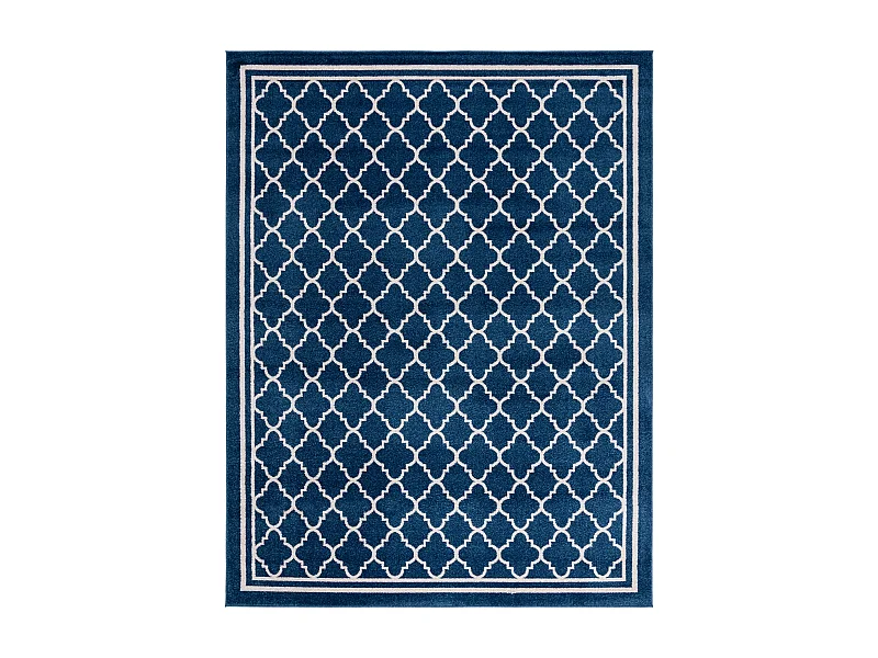 Tapis Bleu Marine/Neutre 236 x 305 cm - Aldona