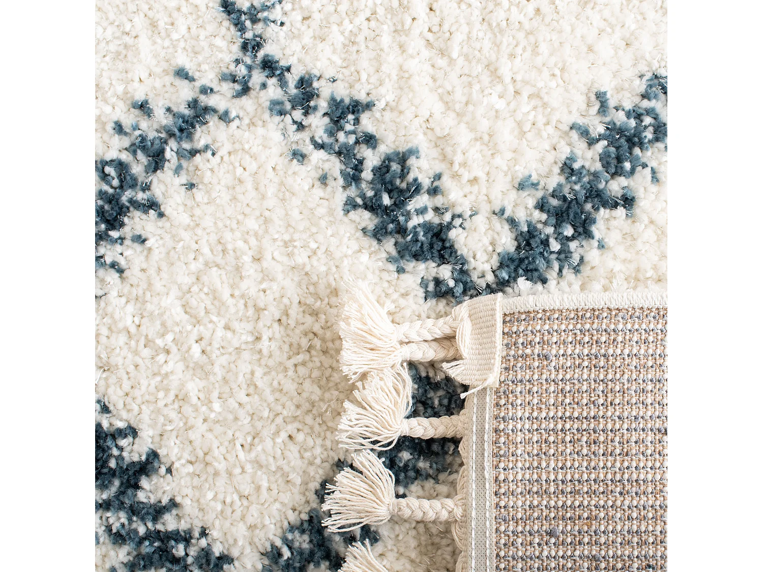 Tapis Neutre/Bleu 99 X 160 cm - Lavinia