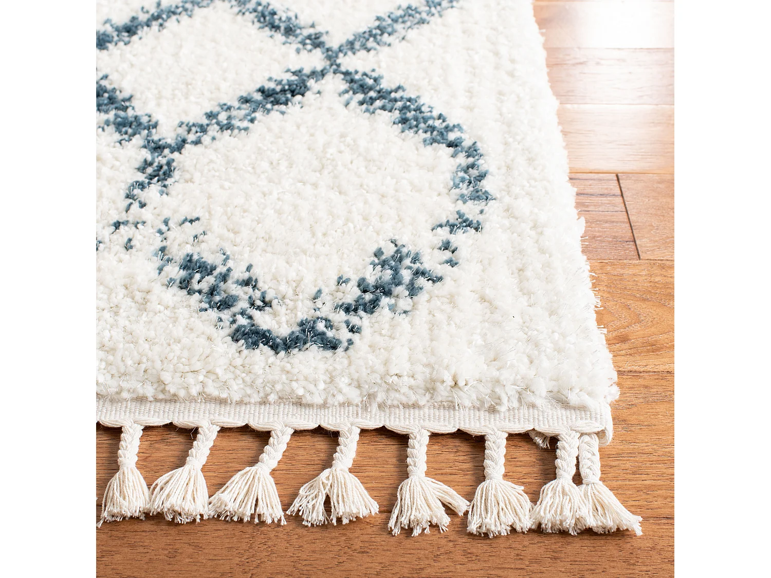 Tapis Crème/Bleu 99 x 160 cm - Lavinia