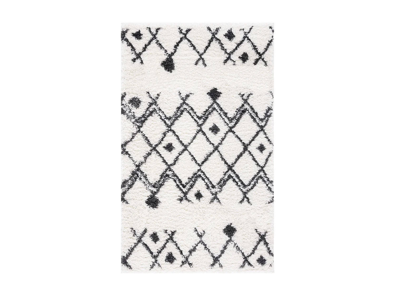 Tapis Neutre/Bleu Marine 91 X 152 cm - Melisande