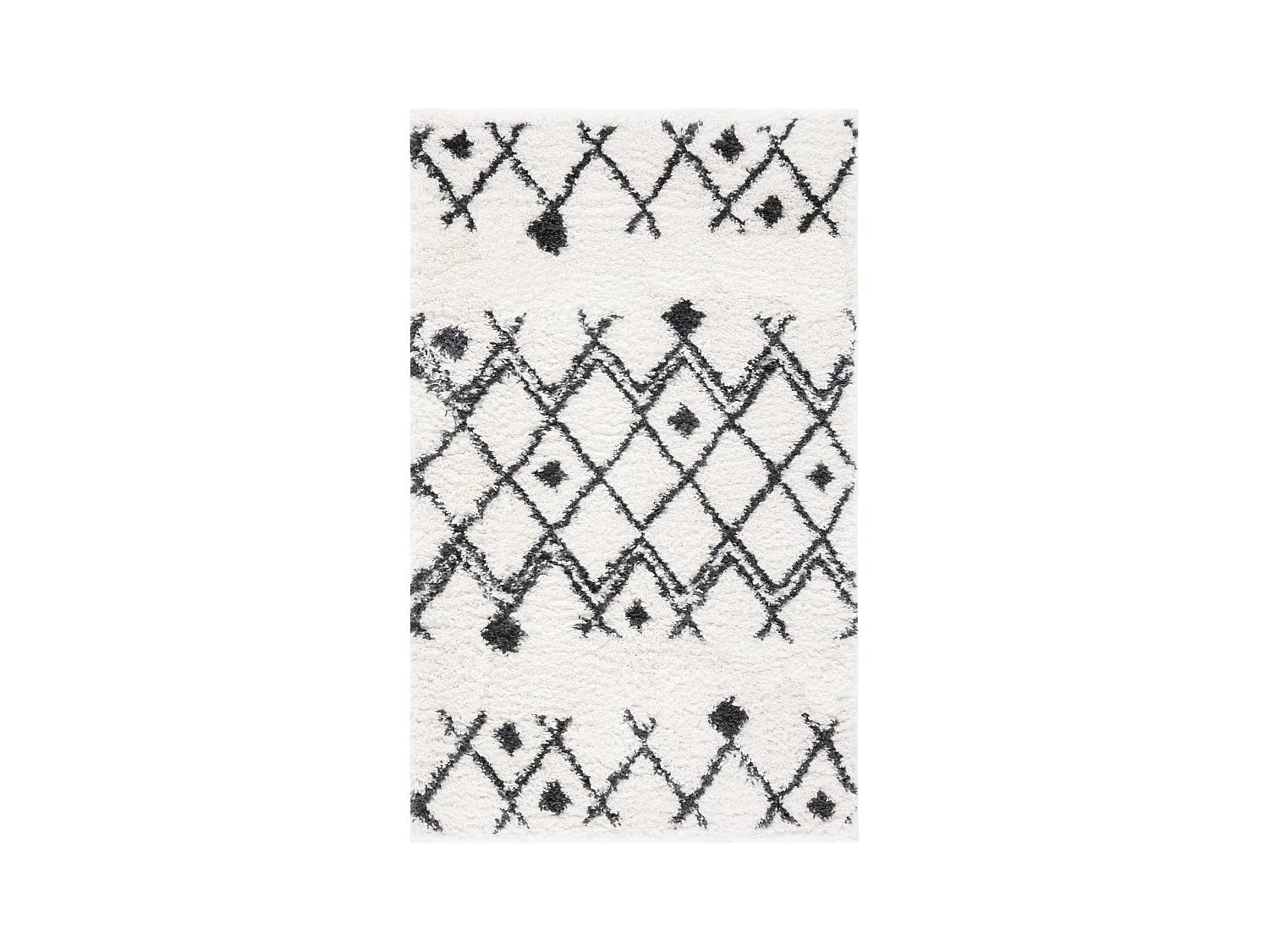 Tapis Neutre/Bleu Marine 91 X 152 cm - Melisande
