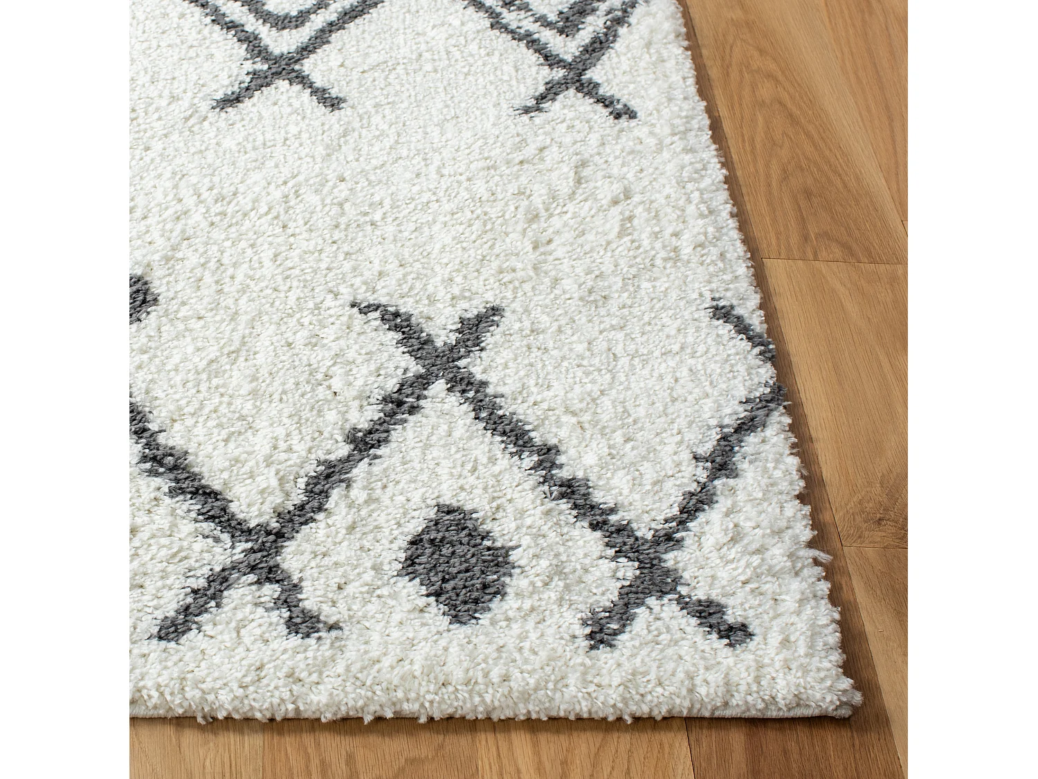 Tapis Neutre/Bleu Marine 91 X 152 cm - Melisande