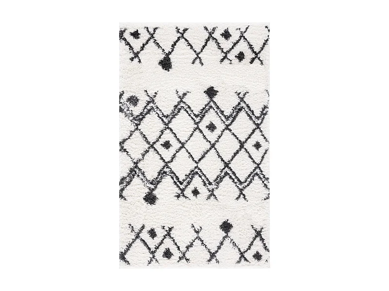 Tapis Neutre/Bleu Marine 91 X 152 cm - Melisande