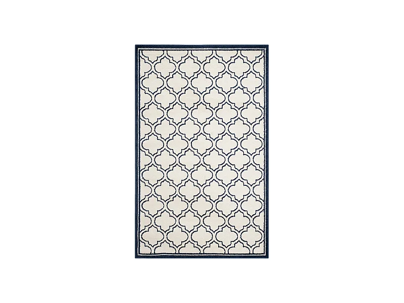 Tapis Neutre/Bleu Marine 152 X 244 cm - Tessa