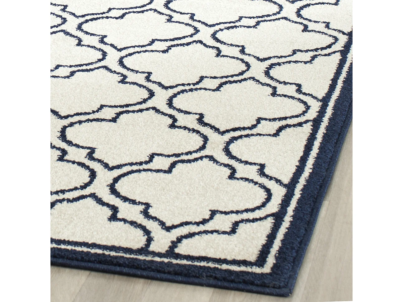 Tapis Neutre/Bleu Marine 152 X 244 cm - Tessa