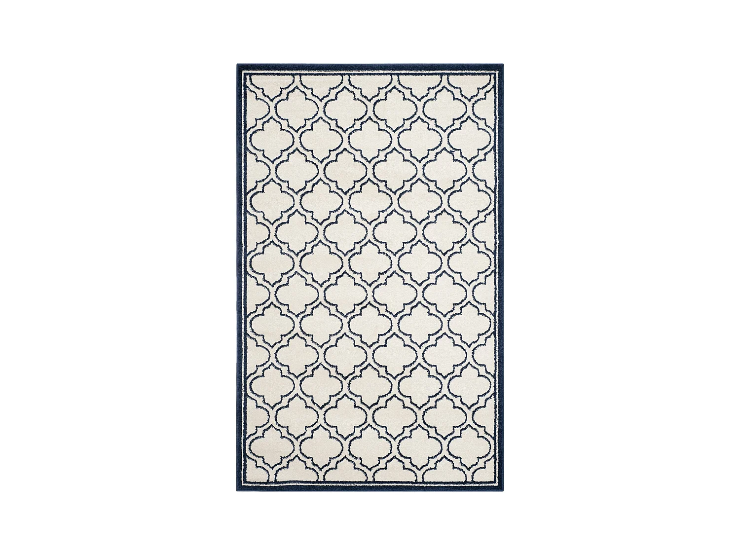Tapis Neutre/Bleu Marine 152 X 244 cm - Tessa