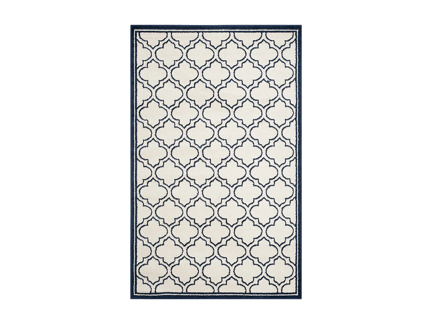 Tapis Neutre/Bleu Marine 152 X 244 cm - Tessa