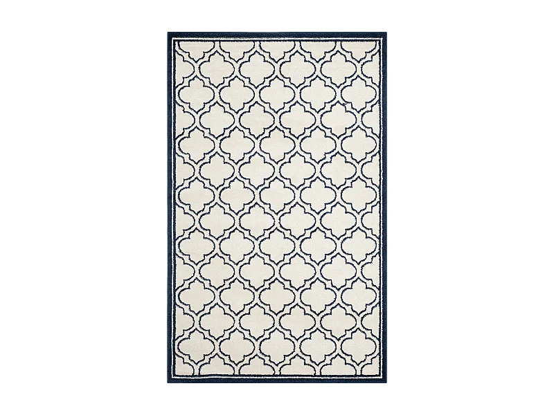 Tapis Neutre/Bleu Marine 152 X 244 cm - Tessa