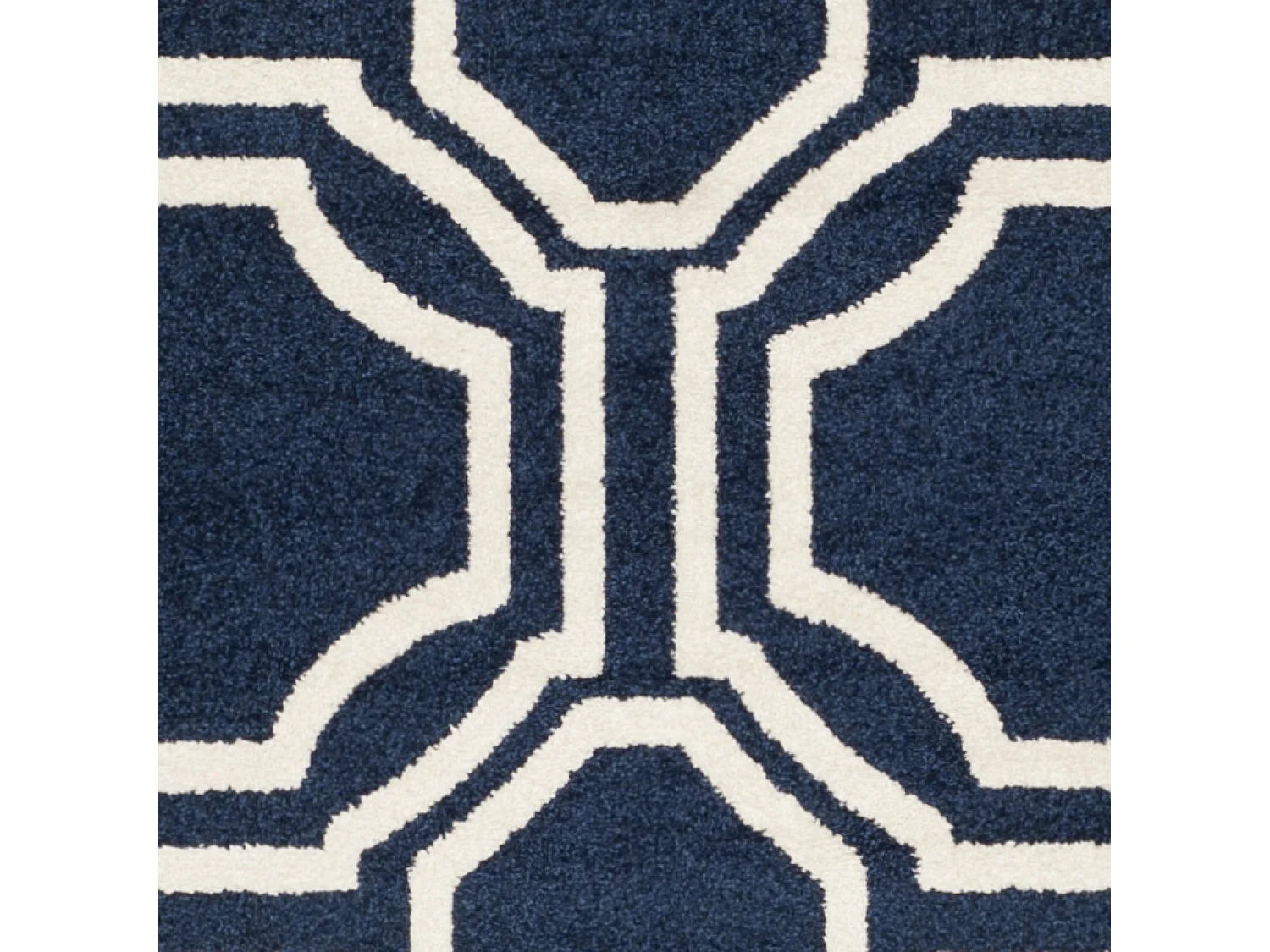 Tapis Bleu Marine/Neutre 91 X 152 cm - Ferrat