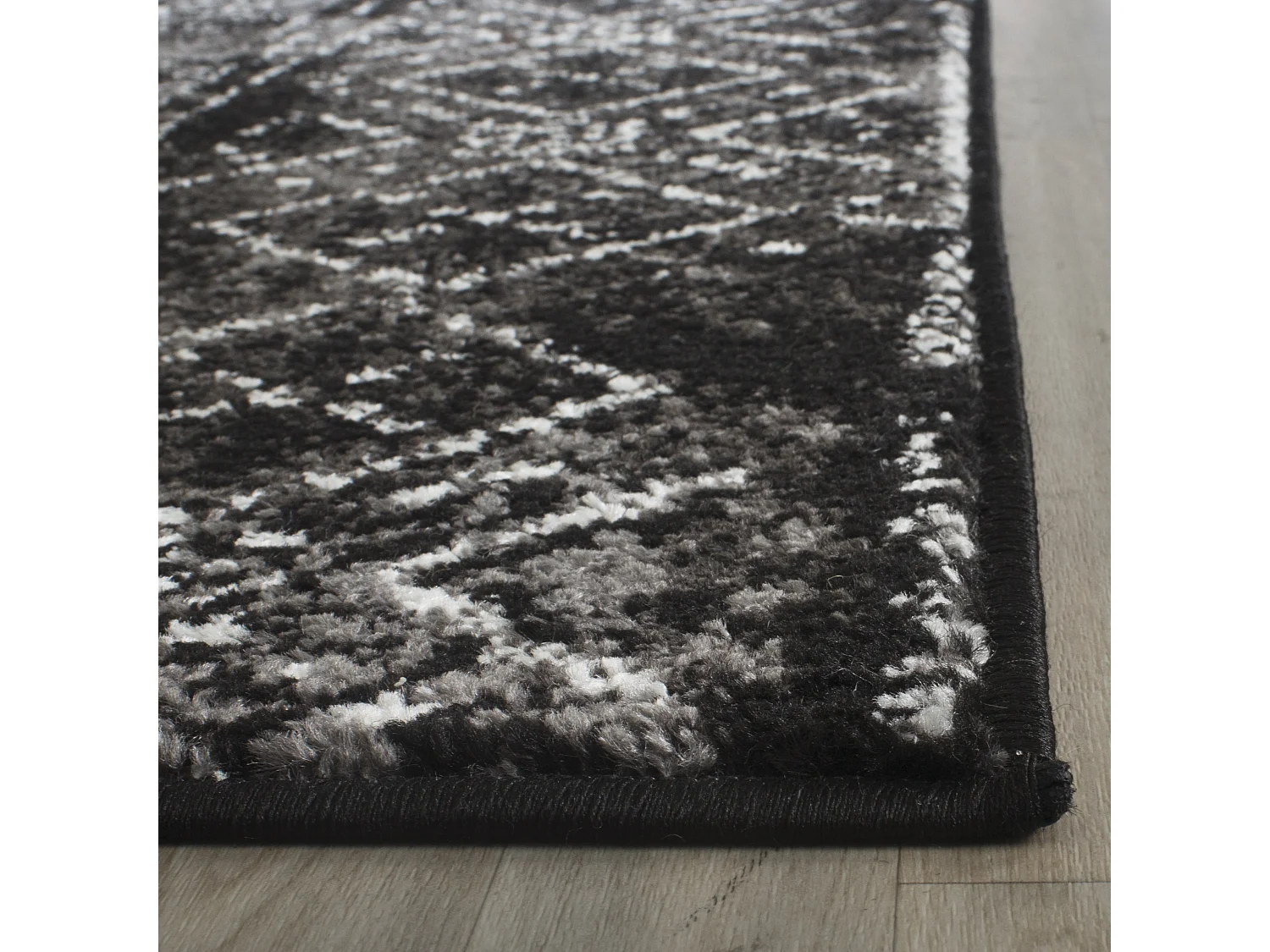 Tapis Noir/Gris 122 X 183 cm - Amelia