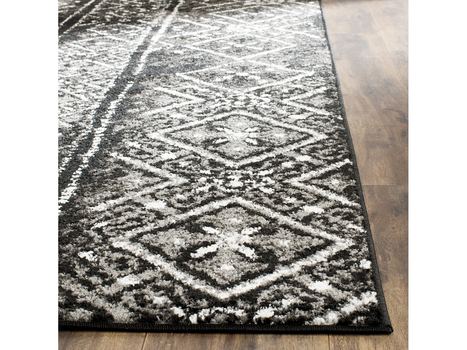 Tapis Noir/Gris 122 X 183 cm - Amelia
