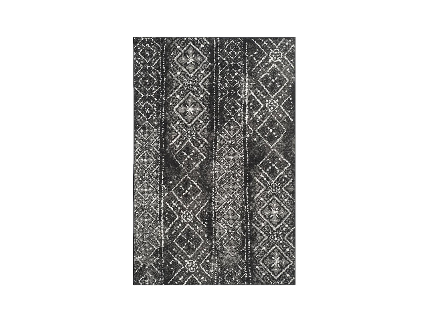 Tapis Noir/Gris 122 X 183 cm - Amelia