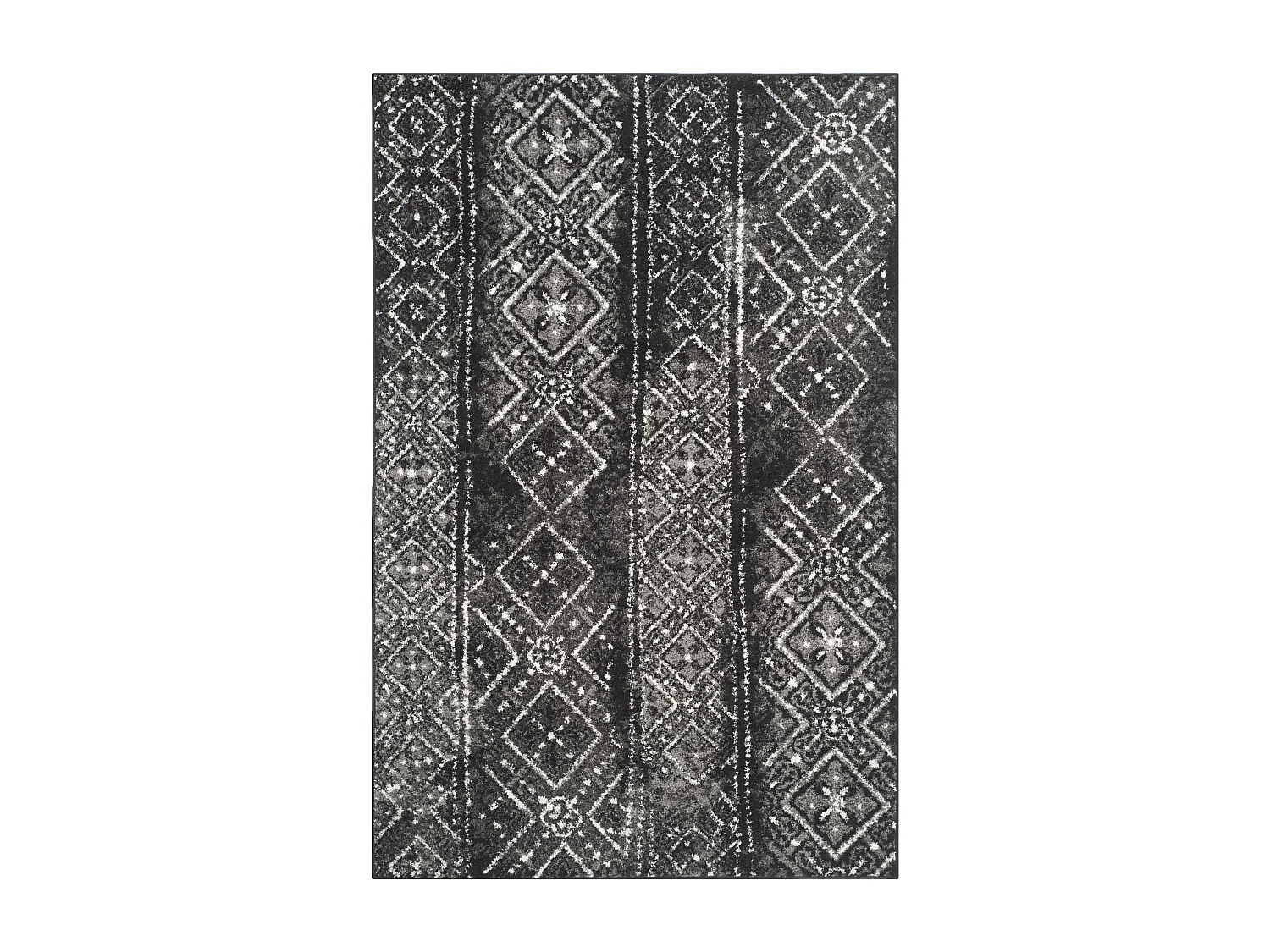 Tapis Noir/Gris 122 X 183 cm - Amelia