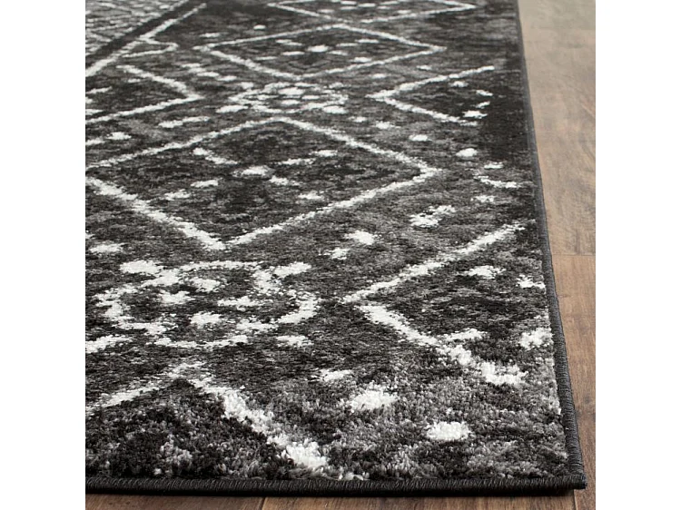 Tapis Noir/Gris 122 X 183 cm - Amelia