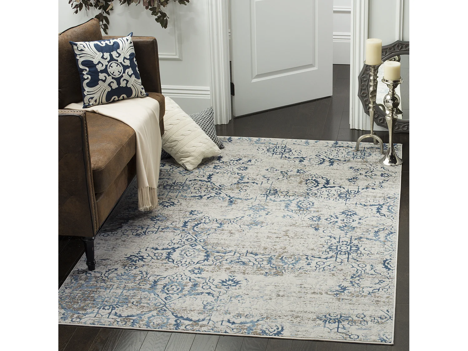 Tapis Bleu/Neutre 122 X 183 cm - Janalyn