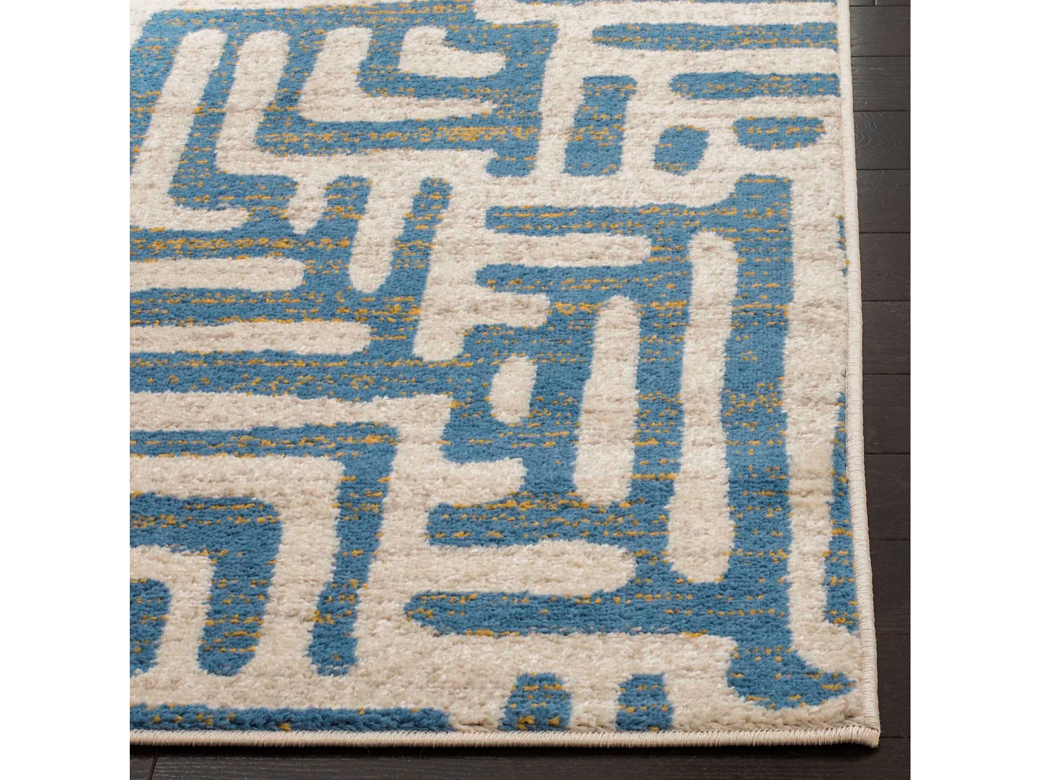 Tapis Neutre/Bleu 201 X 279 cm - Renée