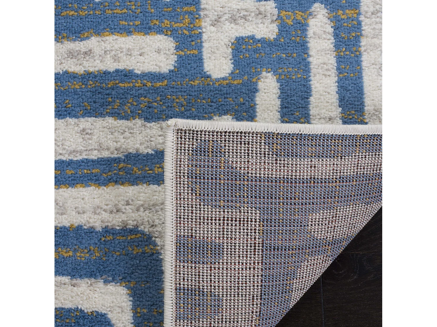 Tapis Neutre/Bleu 201 X 279 cm - Renée