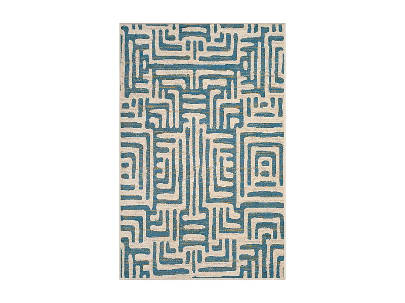 Tapis Neutre/Bleu 201 X 279 cm - Renée