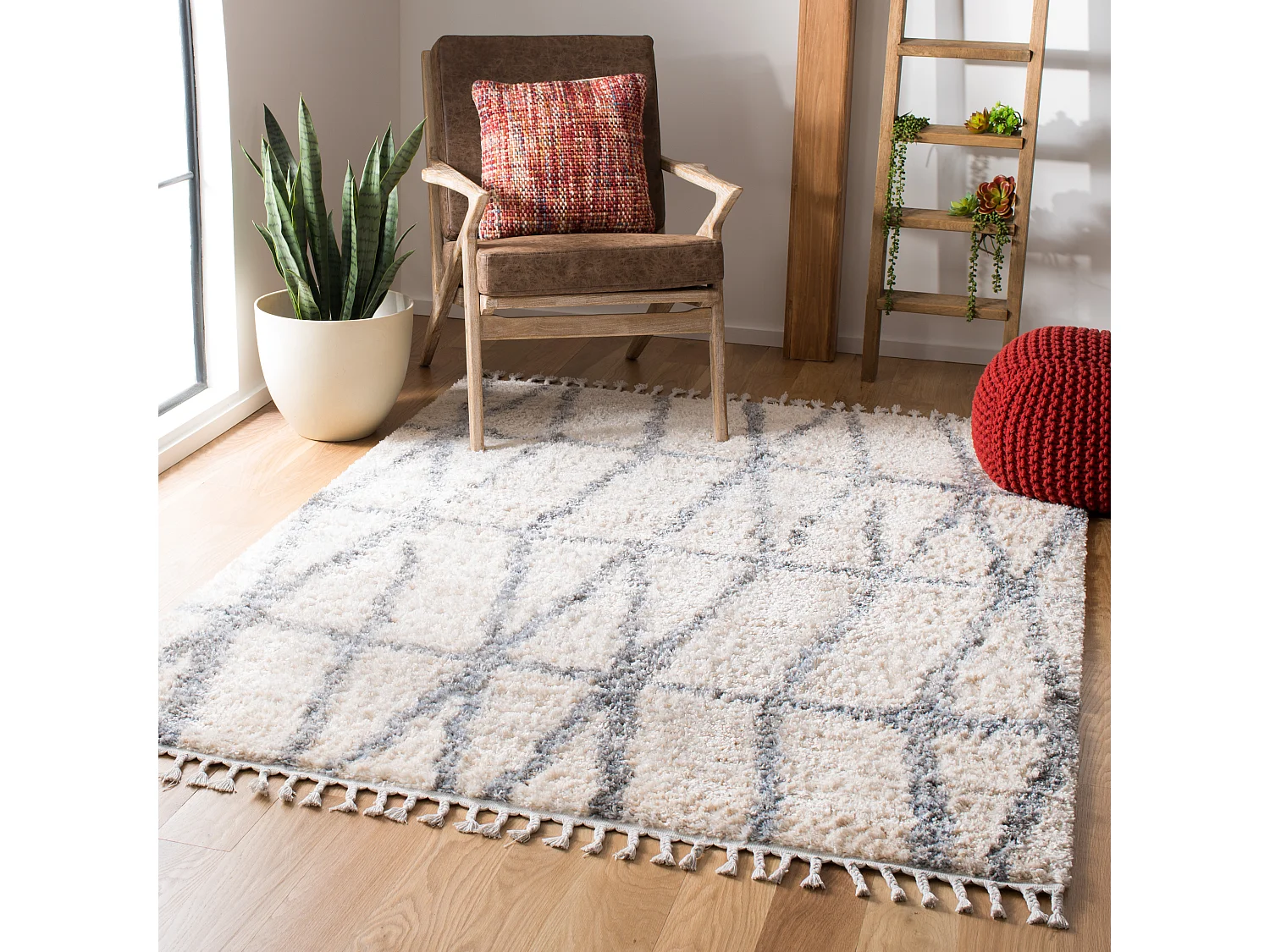 Tapis Neutre/Gris 122 X 183 cm - Sefrou