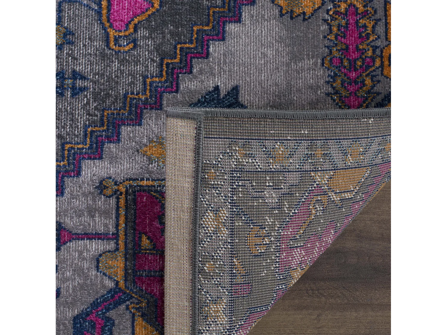 Tapis Gris/Rose 91 X 152 cm - Alroy