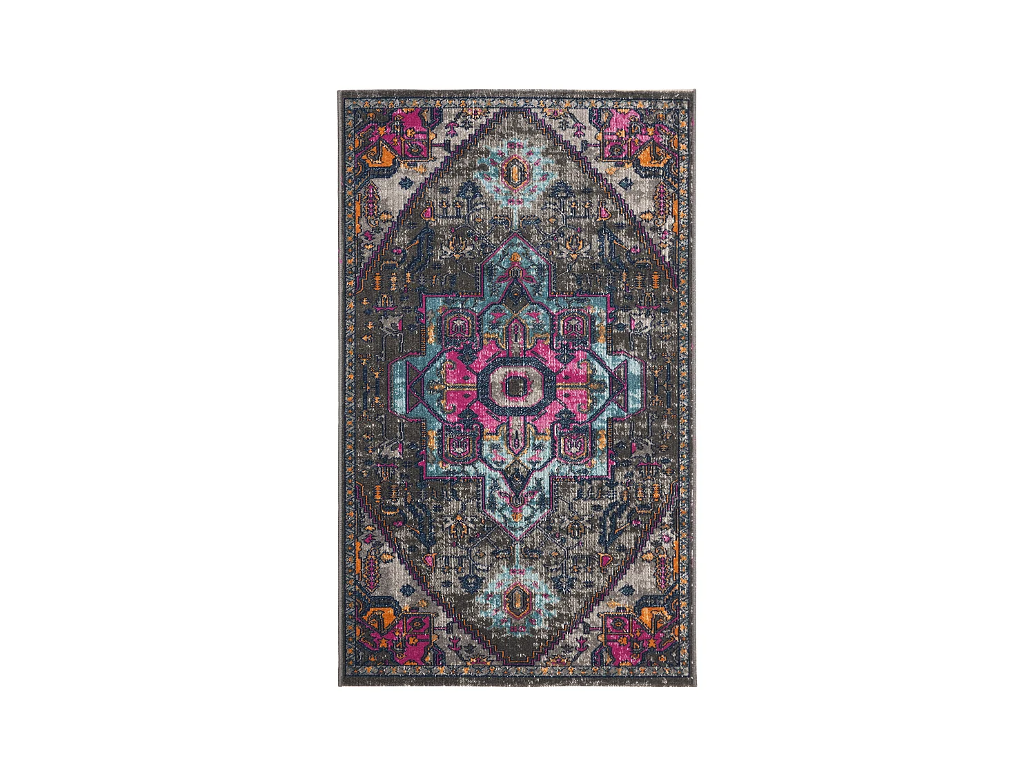 Tapis Gris/Rose 91 X 152 cm - Alroy