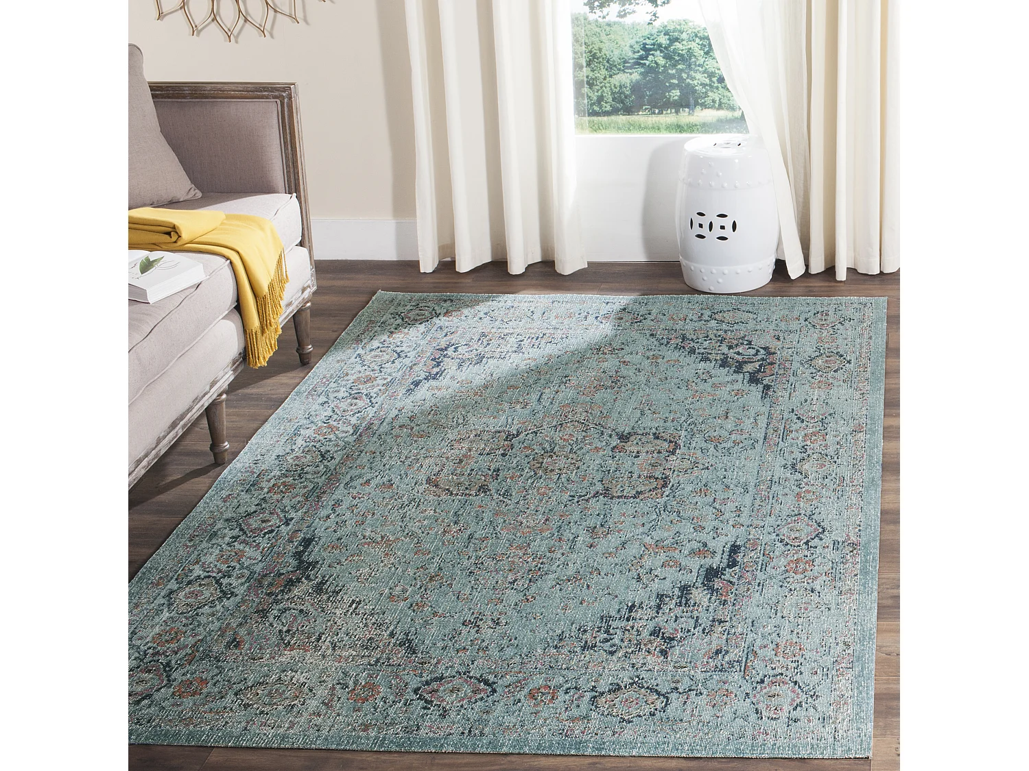 Tapis Bleu 91 X 152 cm - Ambrosine