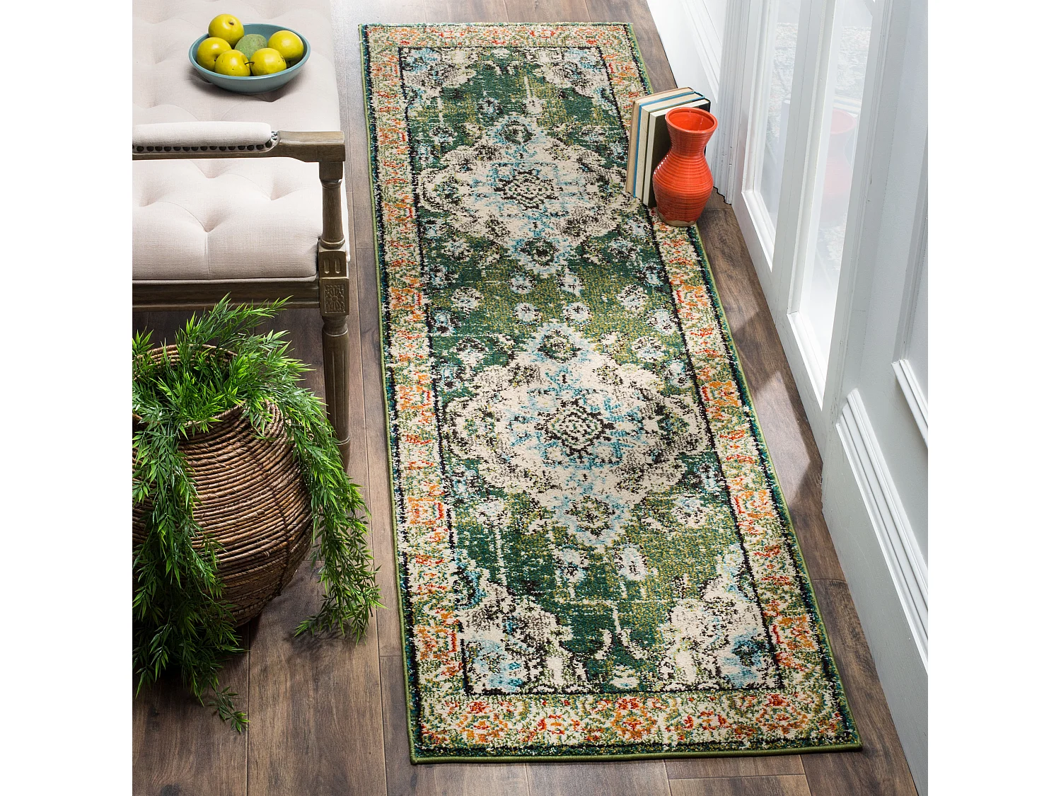 Tapis Vert/Bleu 66 X 244 cm - Milà