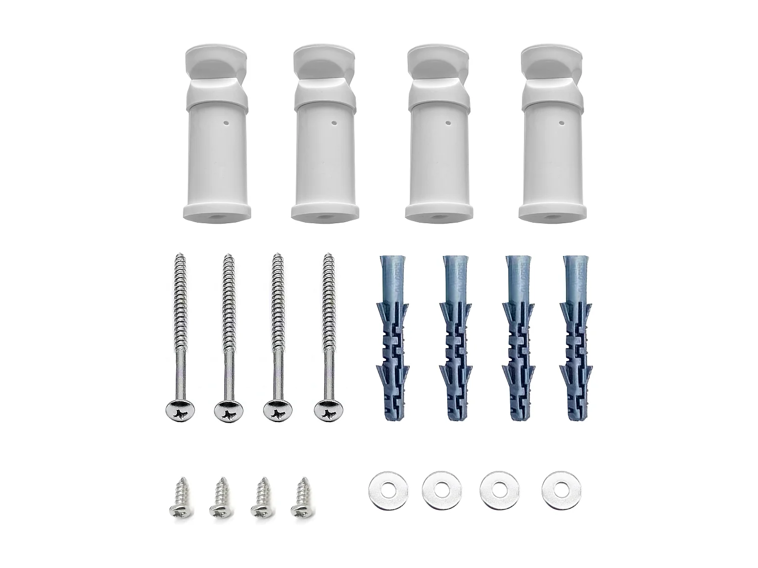 Radiador toallero 120x55cm Blanco 55cm entre ejes en circuito de agua caliente