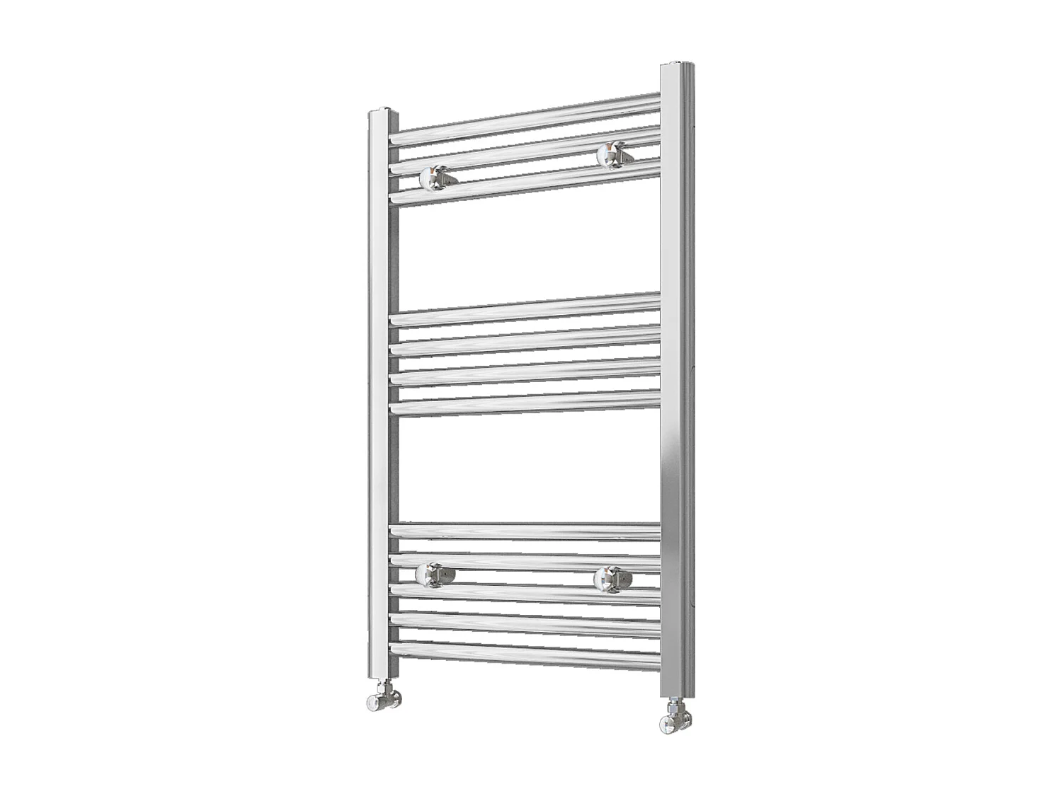 Radiador toallero 77x40cm Cromado 40cm entre ejes en circuito de agua caliente