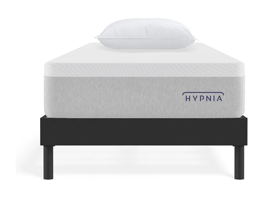 Ensemble Matelas ressorts 25cm Sommier blanc Oreiller 90x200cm