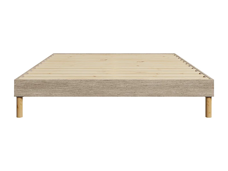 Sommier à Lattes en Kit Chêne Clair - 150 x 200 cm
