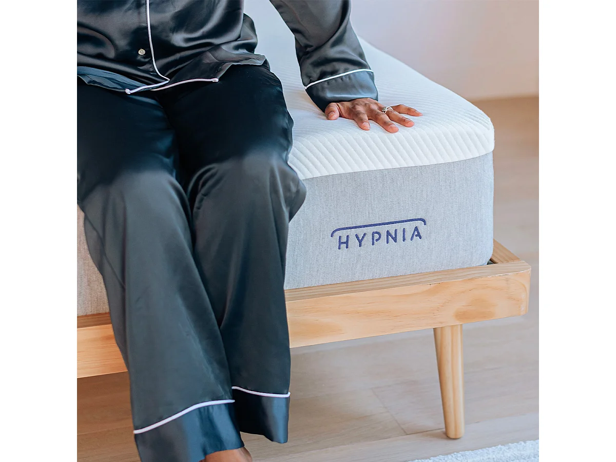 Sommier bois clair Alba finition chêne sommier inclus 180x200cm