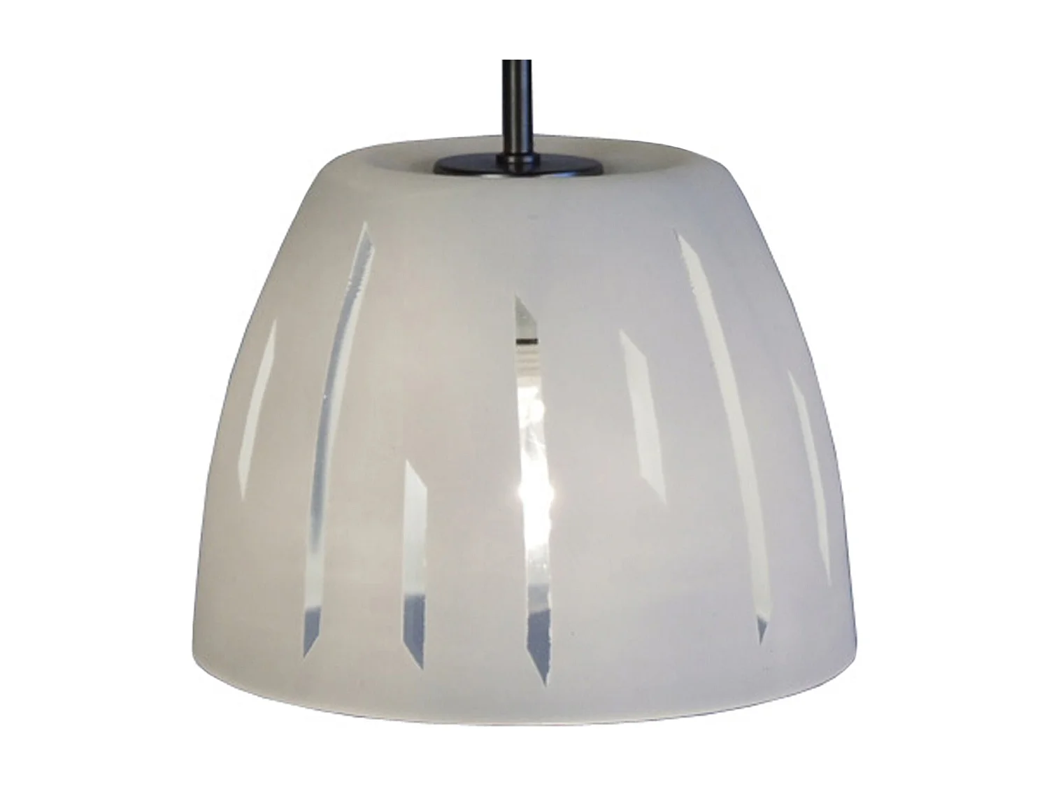 Suspensão TOSEL  ELLEN vidro cúpula carmim D20 x  H70  cm