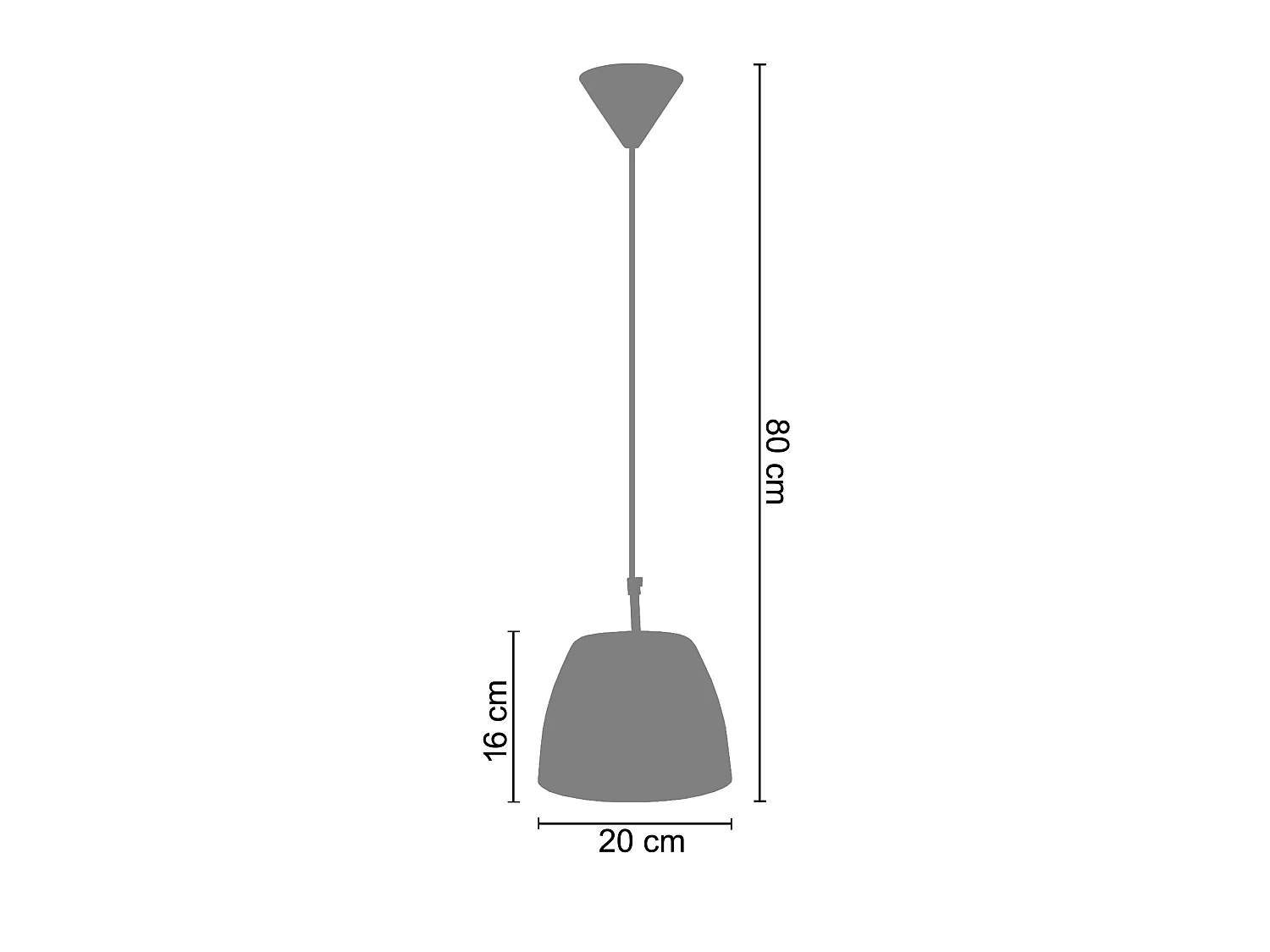Suspension TOSEL ,verre,Doré ,H80x D20xP20cm