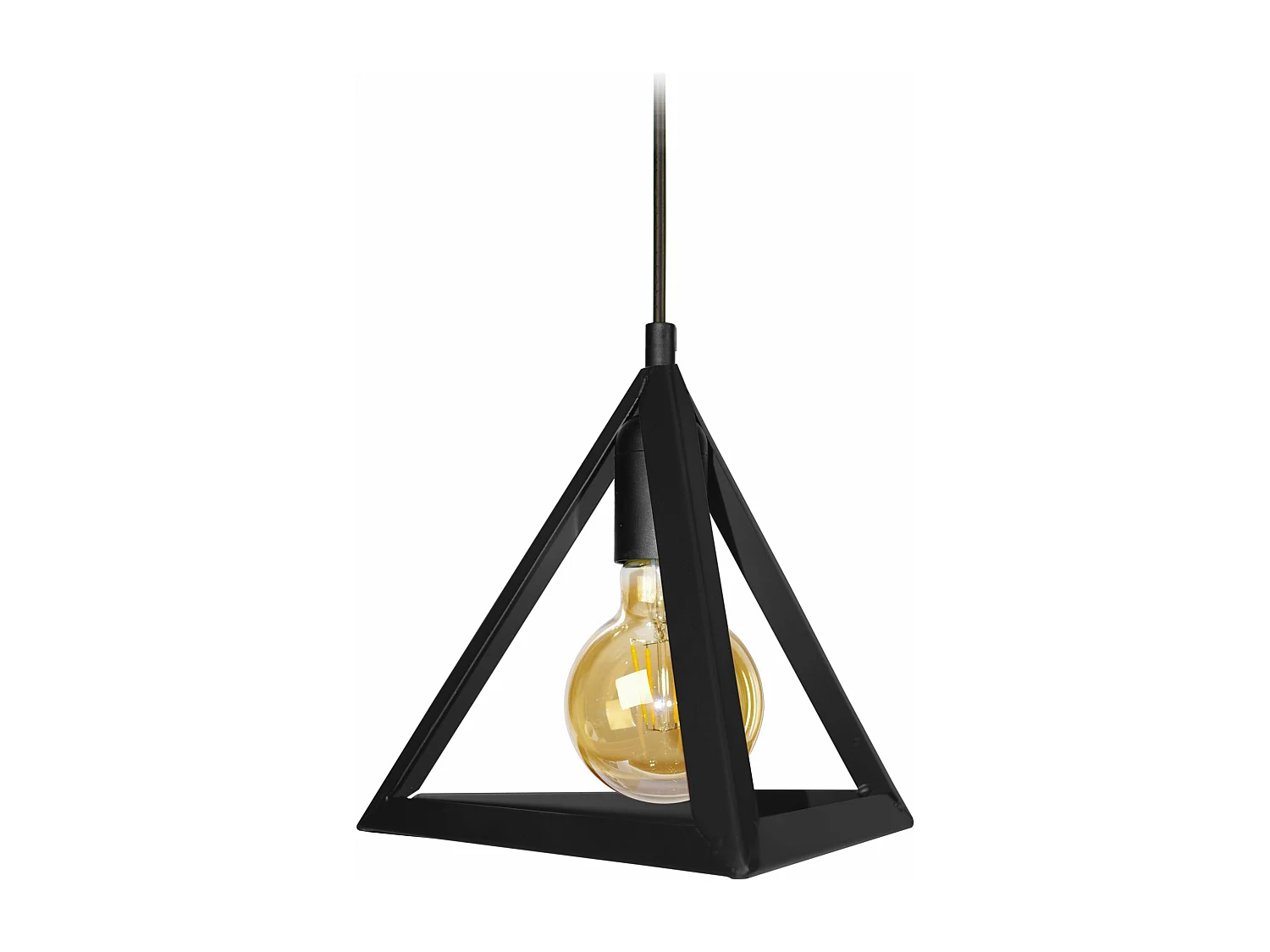 Suspensão TOSEL  TÉTRAÈDRE MÉTAL A metal cilindro castanho D30 x  H77  cm