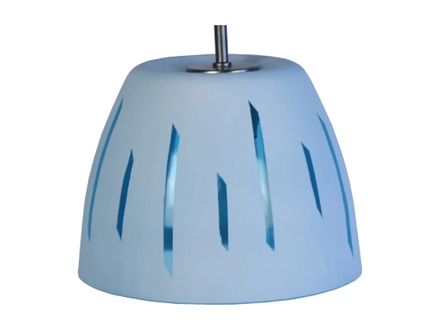 Suspensão TOSEL  ELLEN vidro cúpula laranja D20 x  H70  cm