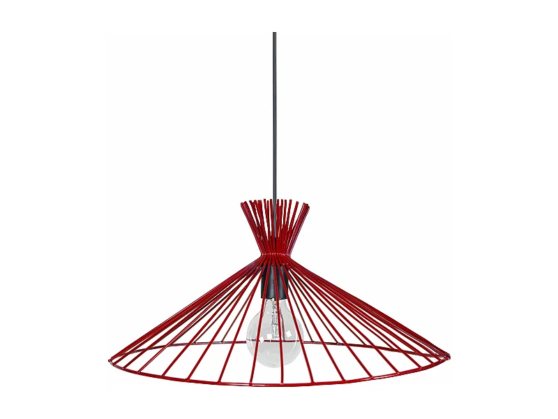 Suspensão TOSEL  SETA   vidro cúpula Verde D30 x  H70  cm