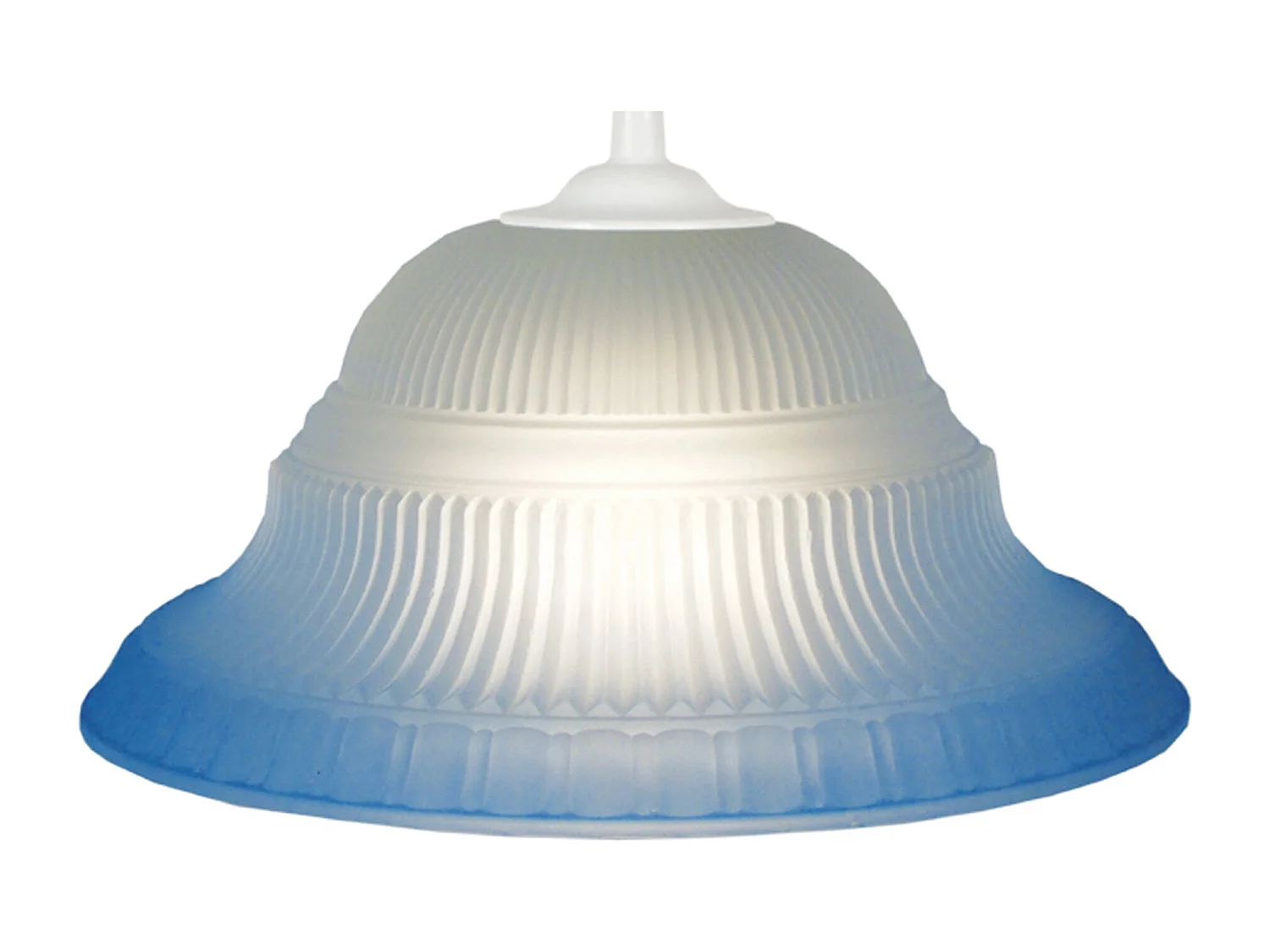 Suspensão TOSEL  AMERICA vidro cúpula azul D23 x  H70  cm