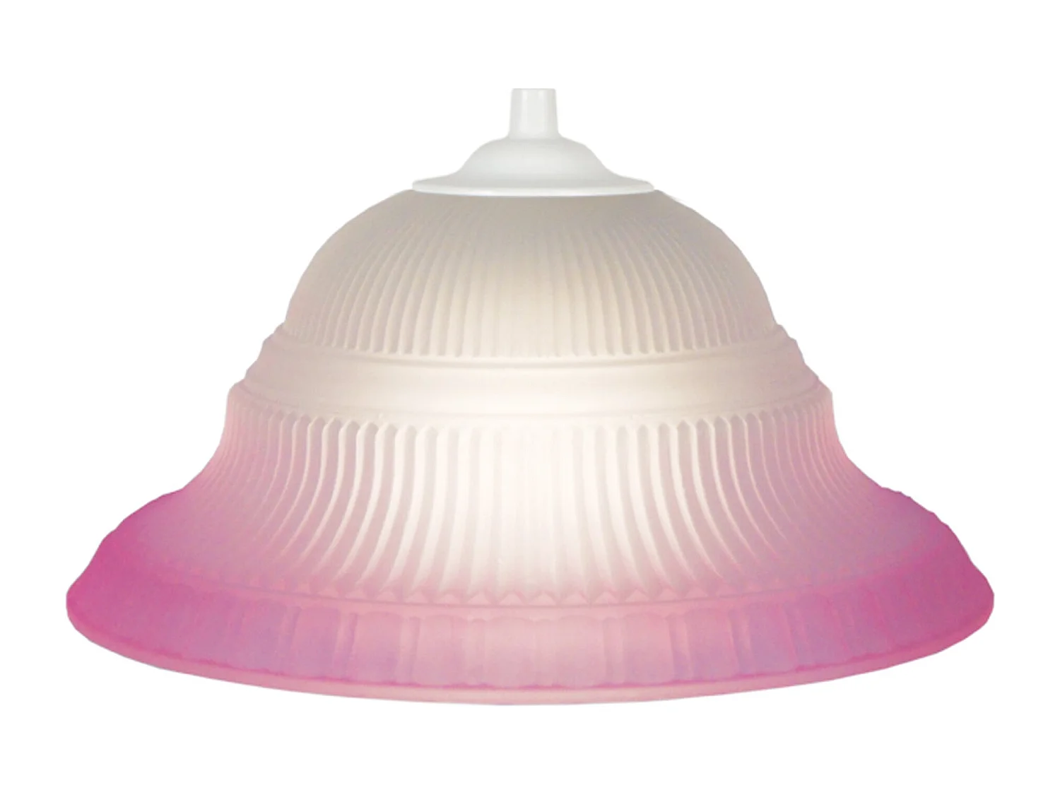 Suspensão TOSEL  AMERICA vidro cúpula rosa D23 x  H70  cm
