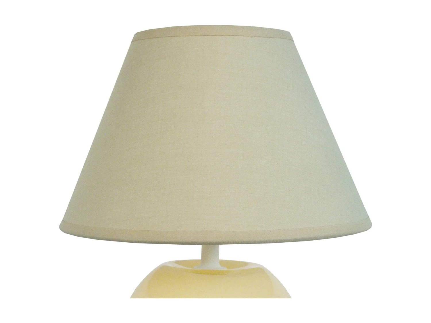 Lámpara de noche TOSEL ,vidrio,AMARILLO, A 48xD35xP35cm