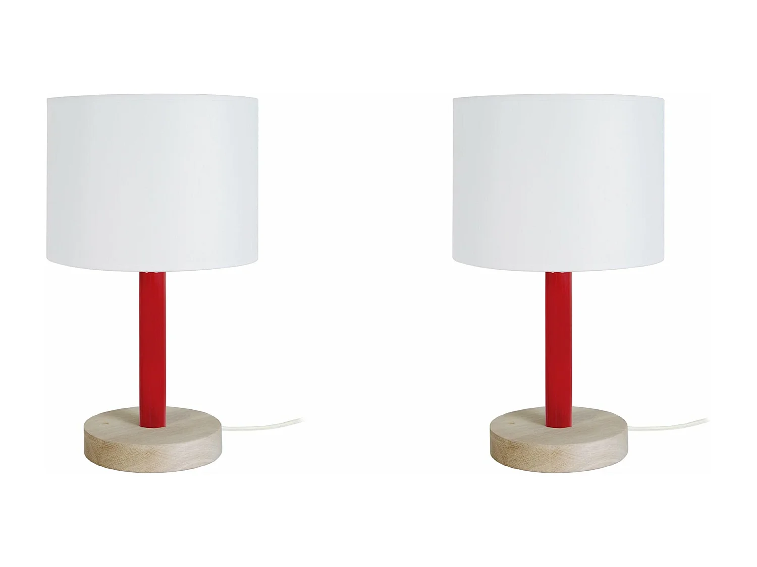 Abajur TOSEL MANON LT2 tecido coluna limão D22 x  H50  cm