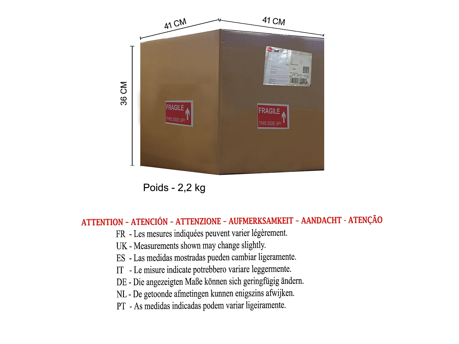 Abajur TOSEL MIDGARD tecido tripé preto D22 x  H41  cm