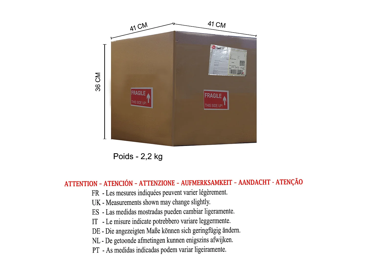 Abajur TOSEL MIDGARD tecido tripé preto D22 x  H41  cm