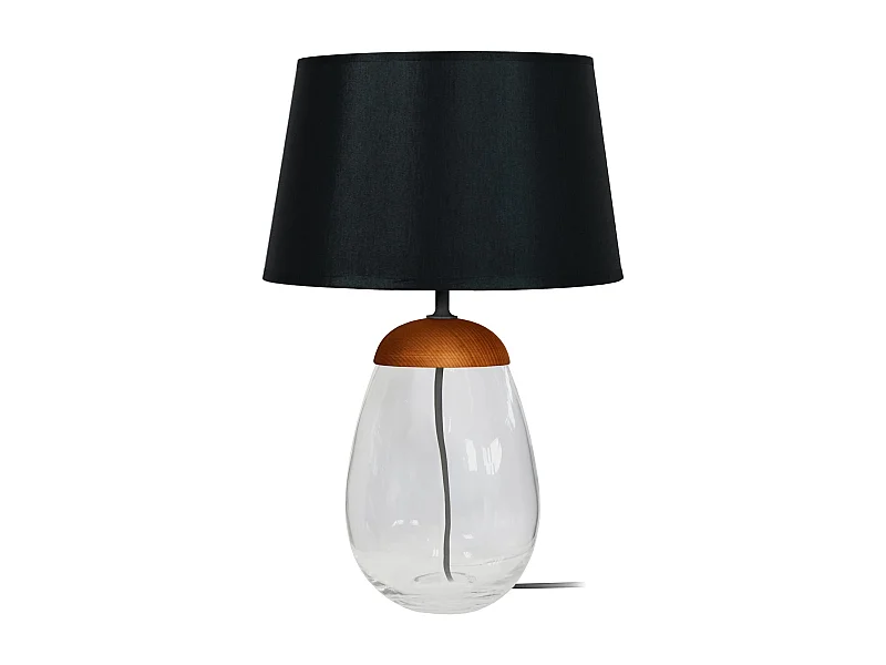 Lámpara de Mesa  TOSEL ,vidrio,Transparente,A 46xD30x P 30cm