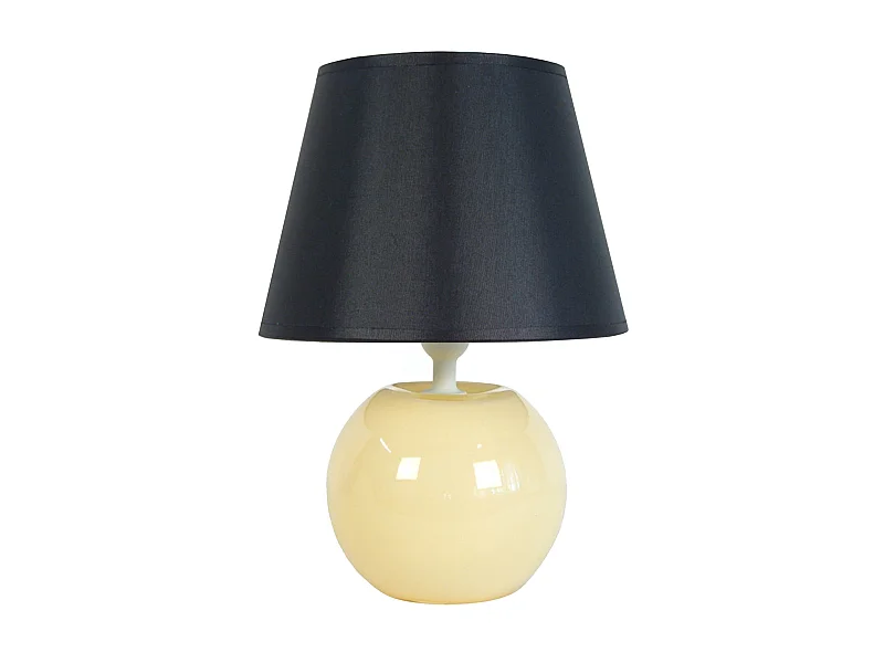 Abajur TOSEL LUSA tecido geométrico Verde D18 x  H29  cm