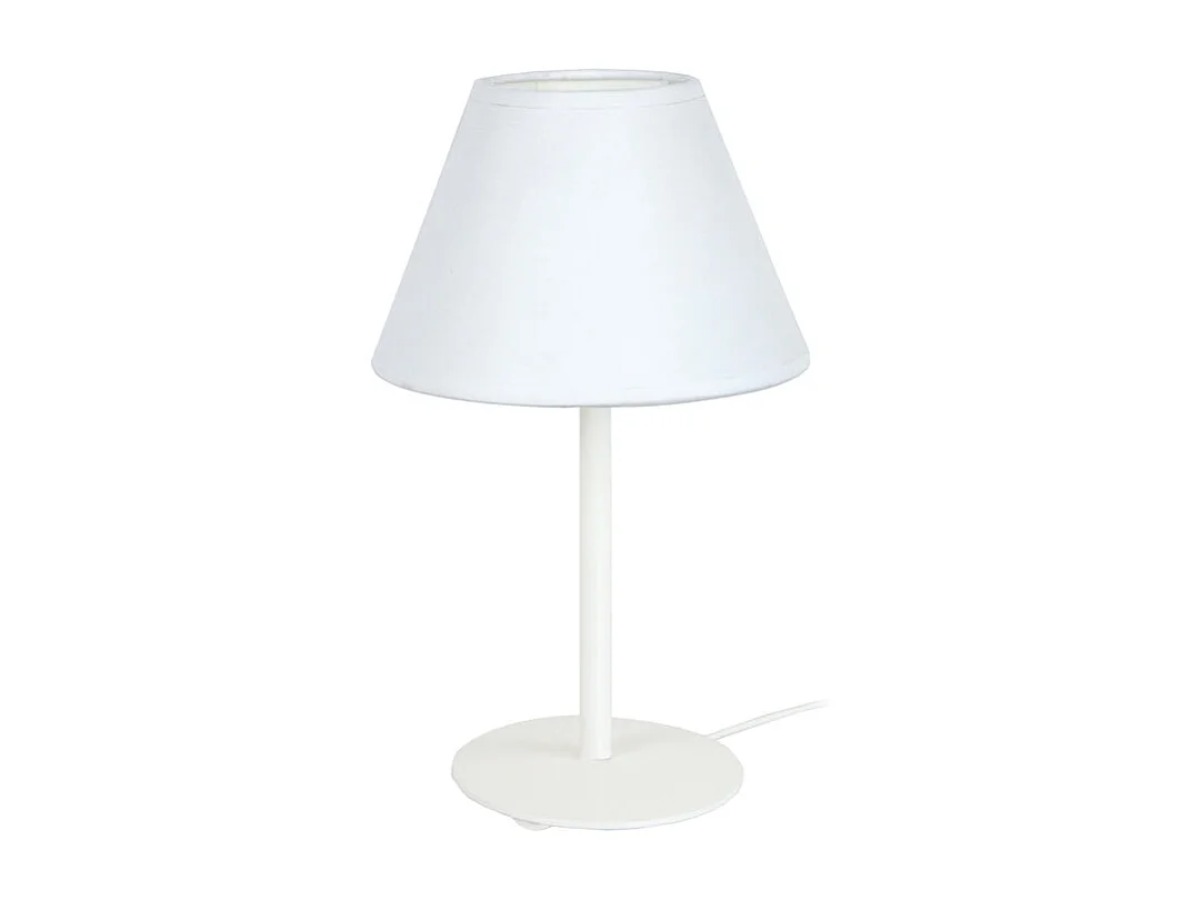 Cabndeeiro de escritório TOSEL PILORI CELICA metal articulado branco D27 x  H50  cm